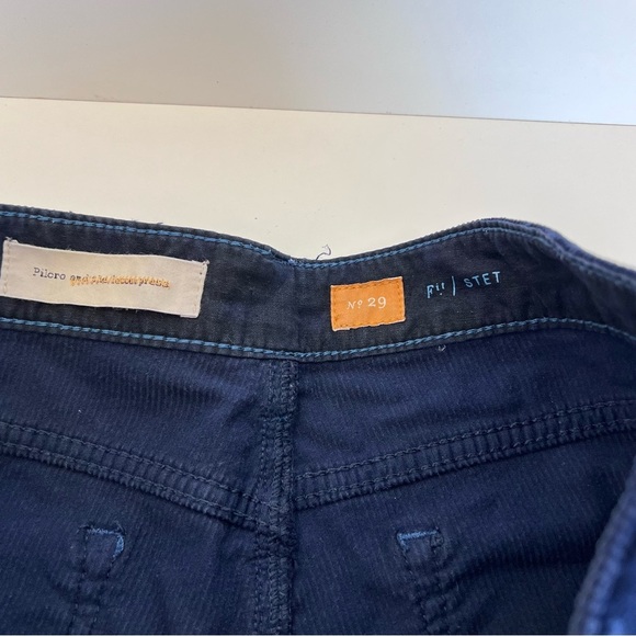 Pilcro Women’s Mid Rise Straight Leg Blue Corduroy Pants - Picture 10 of 15